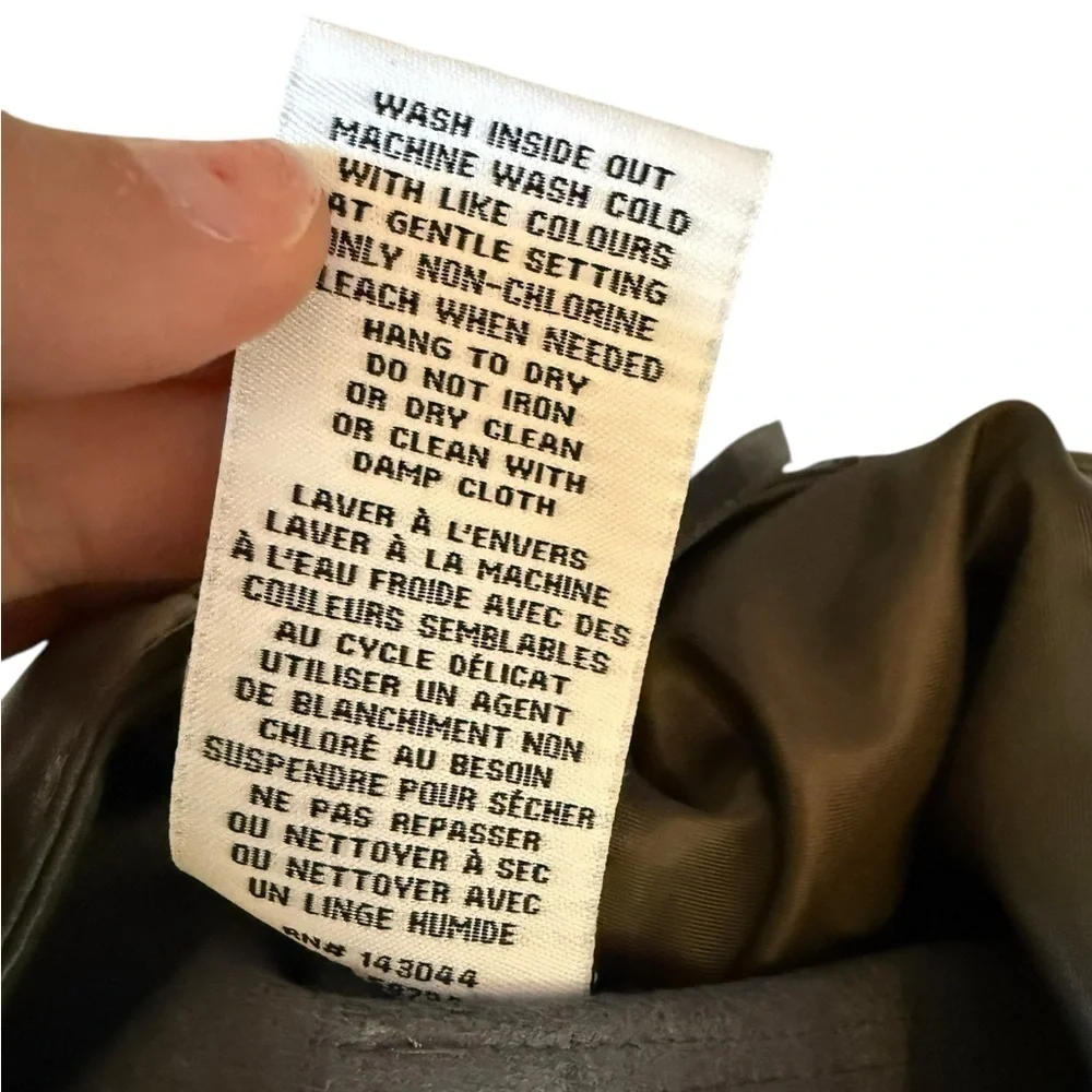 Bagatelle Faux Leather Cargo Pants Olive Green Size Small NWOT
